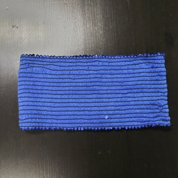 Ju Ju | Sexy Sequin Bandeau Royal Blue Top - Picture 5 of 7